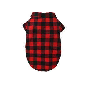 My Fancy Buffalo Plaid Bowtie Dog Shirt