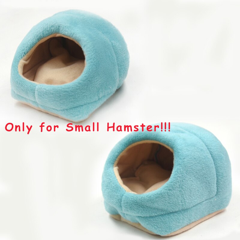 Soft Fleece Hamster Bed Sleeping Bag Small Pets Cave Nest Bed Cushion Warm Slippers Pet House