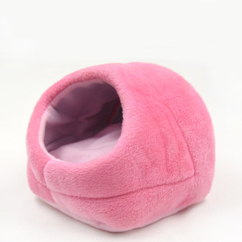 Soft Fleece Hamster Bed Sleeping Bag Small Pets Cave Nest Bed Cushion Warm Slippers Pet House