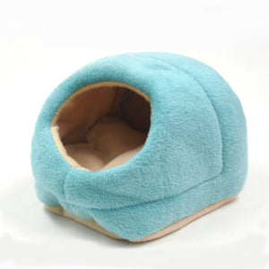 Soft Fleece Hamster Bed Sleeping Bag Small Pets Cave Nest Bed Cushion Warm Slippers Pet House