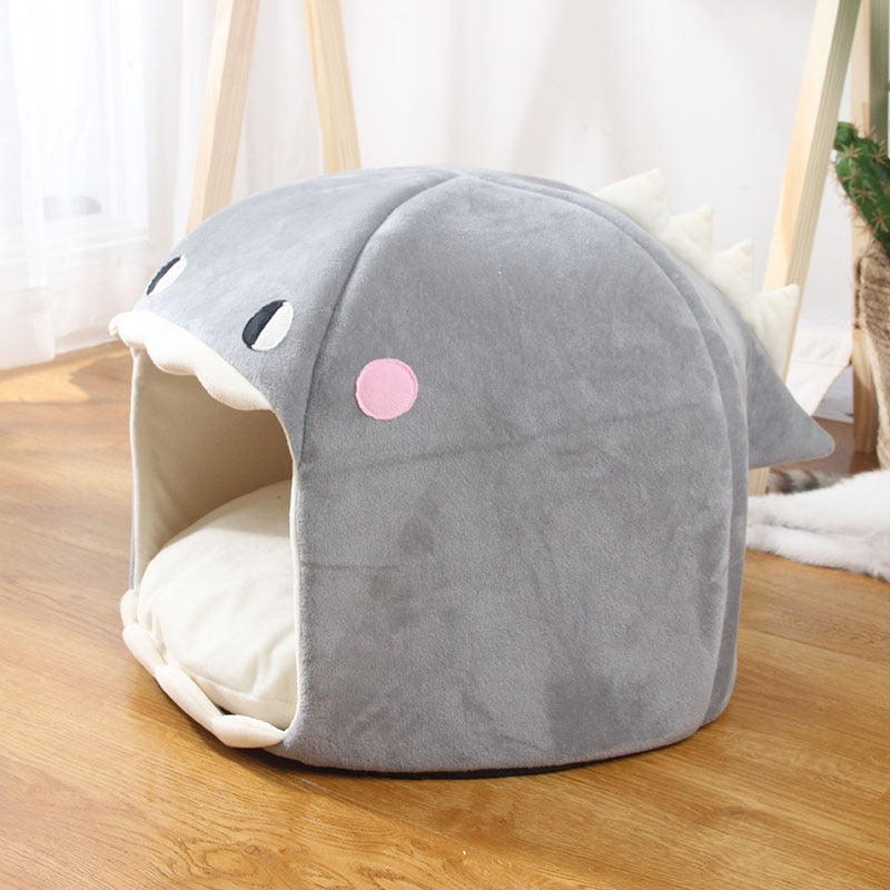 2021 New Cave Cat House Pet Bed Tent Lounger Dog Basket Mat Puppy Kittens Warm Cozy House Kennel Cushion Supplies Bed For Cats