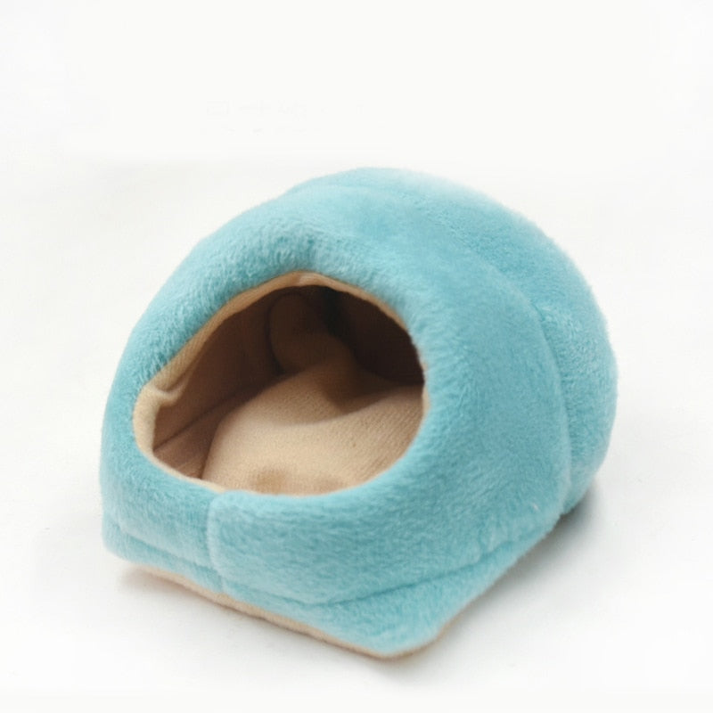 Soft Fleece Hamster Bed Sleeping Bag Small Pets Cave Nest Bed Cushion Warm Slippers Pet House