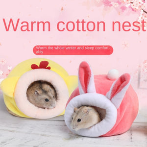 CoolPet Winter Warm Hamster Nest Hedgehog Bed Kennels Mouse Mice Rat Chicken Cotton House Small Animal Beds Nest