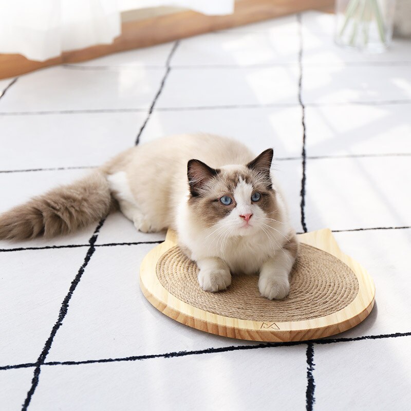 Sisal Suckers Cat Scratching Board Toy For Cats Training Grinding Claw Rope Kitten Wear-resistant Scratcher Bed Pet Furniture