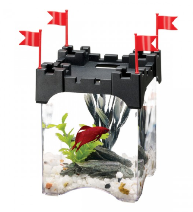 Aqueon Betta Castle Aquarium Kit - Black