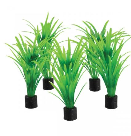 Underwater Treasures Mini Plant - Green Tall Grass - 3.25" - 5 pk