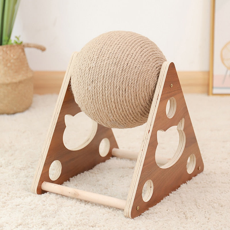 Cat Toy Interactive Cat Scratcher Board Kitten Sisal Rope Ball Scratch Paws Pet Grinding Scratching Cats For Scratcher Toys