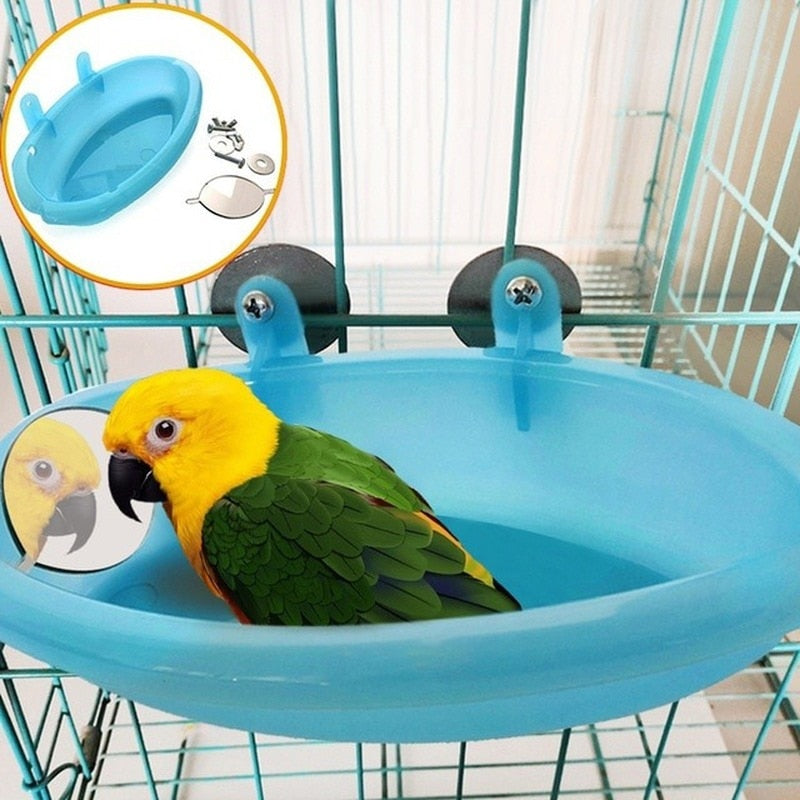 Pet Bird Bath Cage