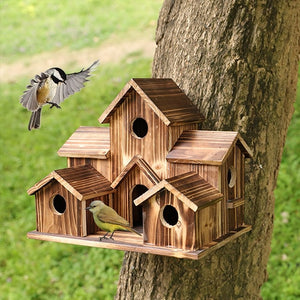 Handmade Natural Wood Bird House