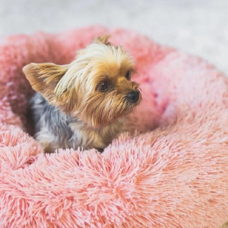 Dog Bed Long Plush Basket